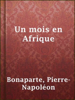 cover image of Un mois en Afrique